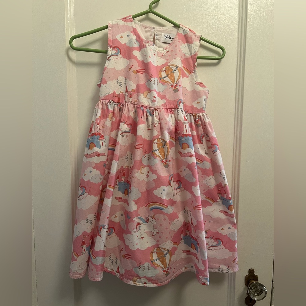 LOLA AND THE BOYS - UNICORN DAYDREAM DRESS - SIZE 8